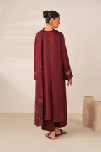 Mehak 3PC - close-up embroidery detail - Pakistani Women's Suit | Alif Clothings