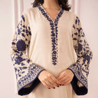 Ziv 2PC - close-up embroidery detail - Pakistani Women's Suit | Alif Clothings
