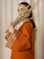 Rust 2PC - back view - Pakistani Women's Suit | Alif Clothings
