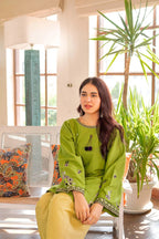 Diana - close-up embroidery detail - Pakistani Women's Suit | Alif Clothings