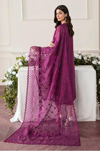 Purple Chiffon 3-Piece Outfit - front view - Pakistani Women's Suit | Alif Clothings