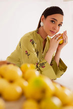 Moos Green 2PC -Embroidered Casual