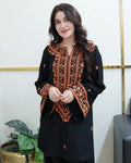 Black Farshi 2PC - Black 2 Piece Suit - Pakistani Women's Suit | Alif Clothings