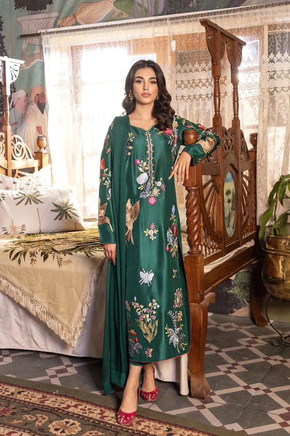 Royal Green 3PC (Stitched)
