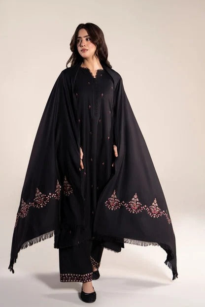 Zara 3PC - front view - Pakistani Women's Suit | Alif Clothings