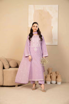 Sabina 3PC - front view - Pakistani Women's Suit | Alif Clothings