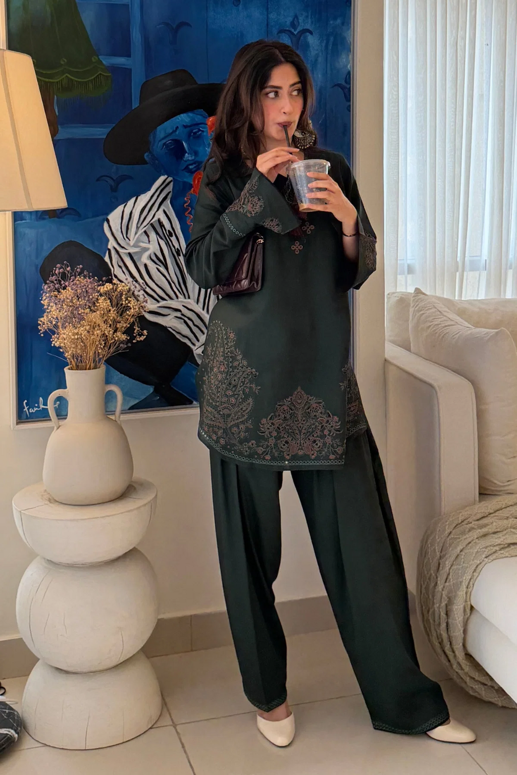 Zaroon 2PC - front view - Pakistani Women's Suit | Alif Clothings