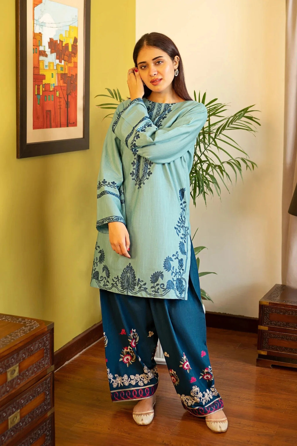 Gulbano - Khaddar 2 Piece Suit - Pakistani Women's Suit | Alif Clothings