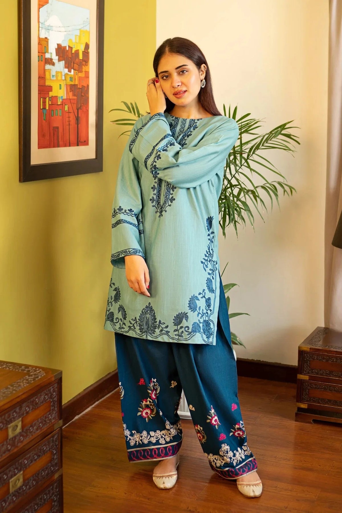 Gulbano - Khaddar 2 Piece Suit - Pakistani Women's Suit | Alif Clothings