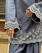 Swan 3PC - front view - Pakistani Women's Suit | Alif Clothings