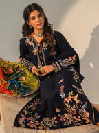 Mehru 3PC - Redish Maroon Marina 3 Piece Suit - Pakistani Women's Suit | Alif Clothings