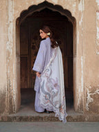 Neemi 3PC - close-up embroidery detail - Pakistani Women's Suit | Alif Clothings