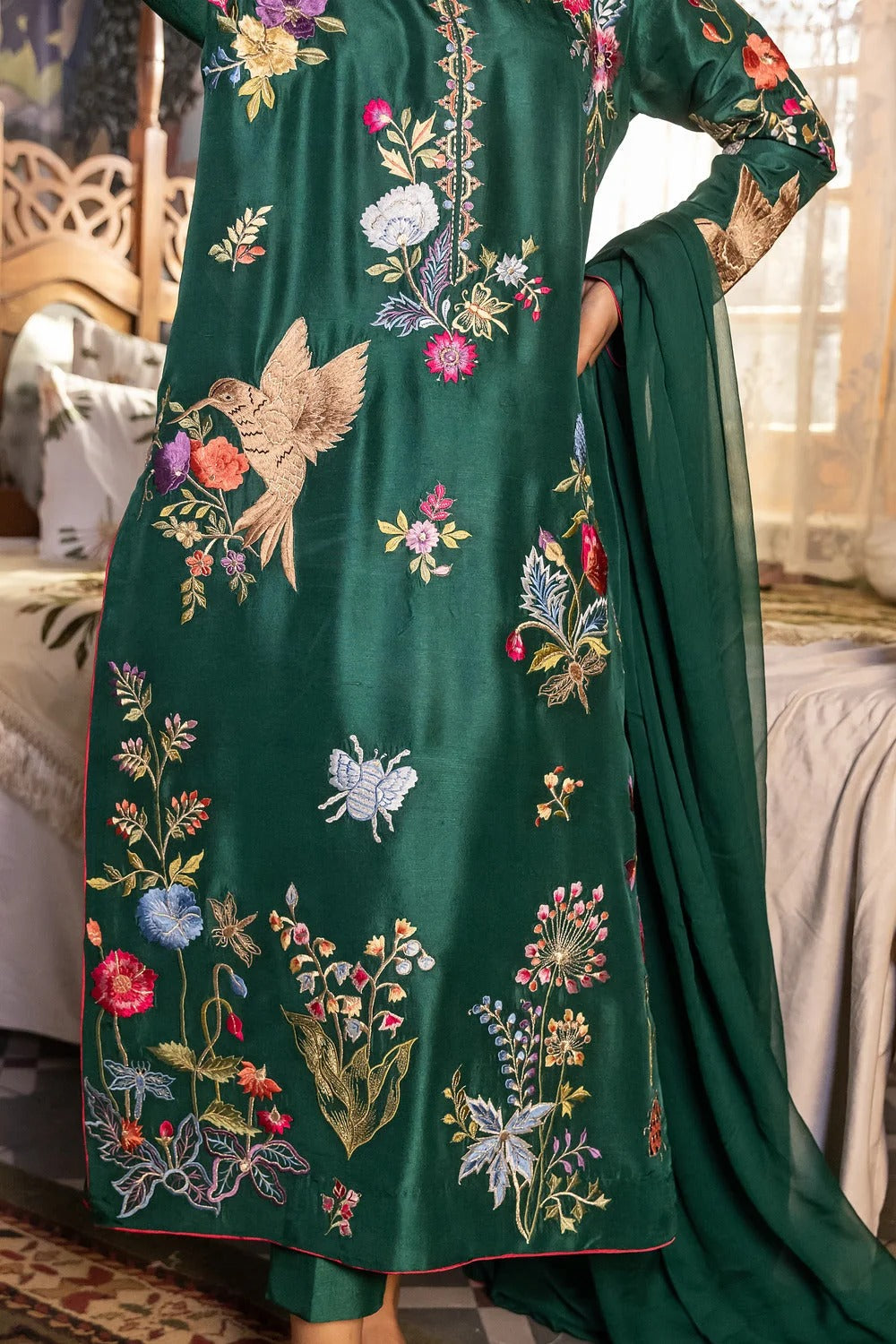 Royal Green 3PC (Stitched)