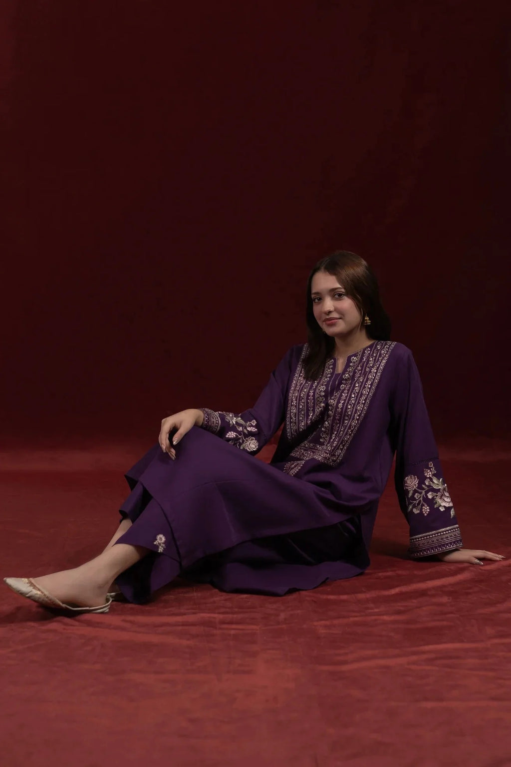 Zarka - back view - Pakistani Women's Suit | Alif Clothings