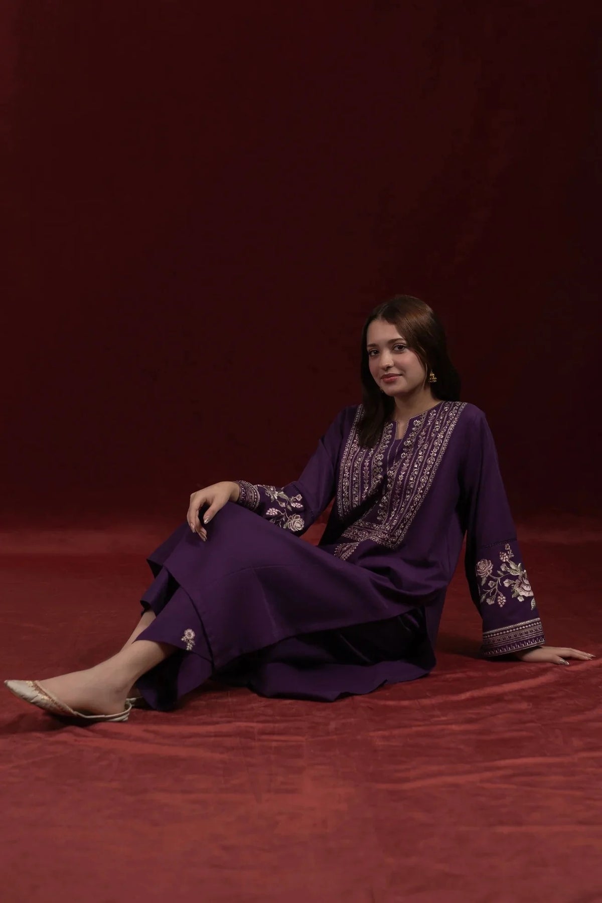 Zarka - back view - Pakistani Women's Suit | Alif Clothings