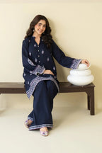 Abeer - close-up embroidery detail - Pakistani Women's Suit | Alif Clothings