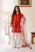 Tanii 3PC - front view - Pakistani Women's Suit | Alif Clothings