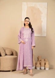 Sabina 3PC - back view - Pakistani Women's Suit | Alif Clothings