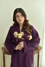 Beena Set - close-up embroidery detail - Pakistani Women's Suit | Alif Clothings