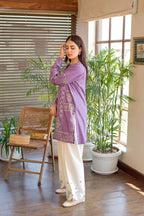 Lavender - Khaddar 2 Piece Suit - Pakistani Women's Suit | Alif Clothings