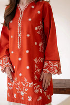 Tanii 3PC - back view - Pakistani Women's Suit | Alif Clothings