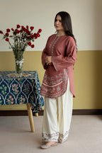 Zircon 2PC - close-up embroidery detail - Pakistani Women's Suit | Alif Clothings