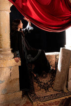 Afsheen 3PC - close-up embroidery detail - Pakistani Women's Suit | Alif Clothings