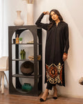 Heer 2PC - Black 2 Piece Suit - Pakistani Women's Suit | Alif Clothings