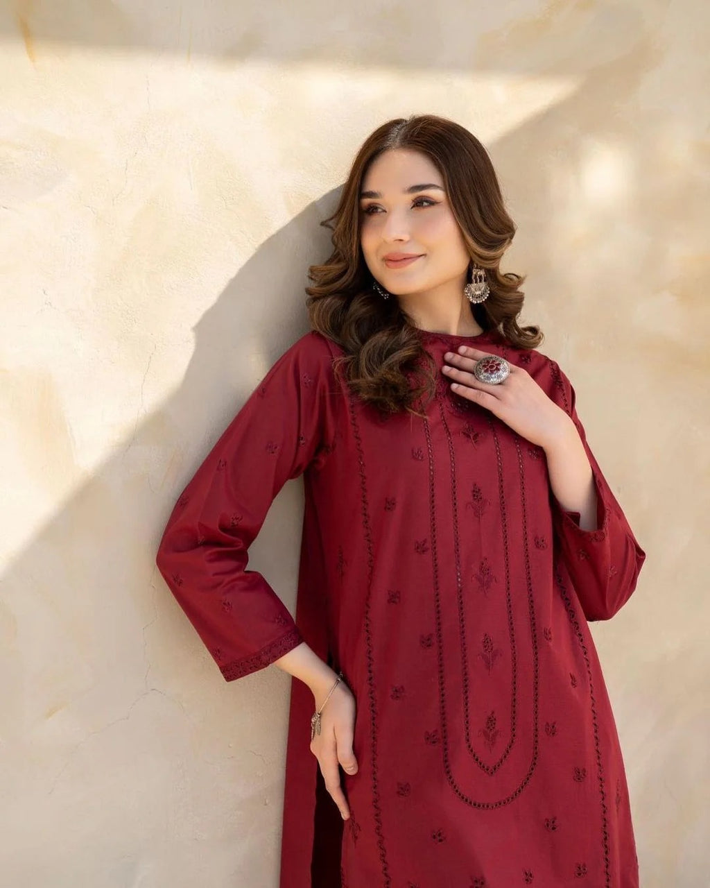 Meena 2PC - front view - Pakistani Women's Suit | Alif Clothings