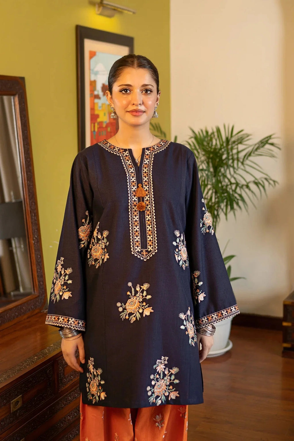 Moon 2PC - front view - Pakistani Women's Suit | Alif Clothings