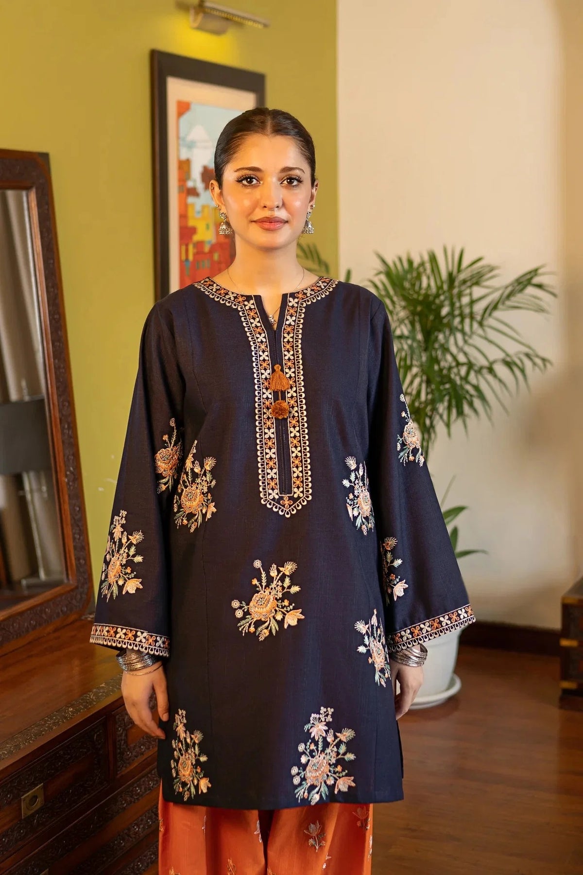 Moon 2PC - front view - Pakistani Women's Suit | Alif Clothings