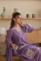 Vera 3PC - back view - Pakistani Women's Suit | Alif Clothings