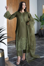 Naureena 3PC - front view - Pakistani Women's Suit | Alif Clothings
