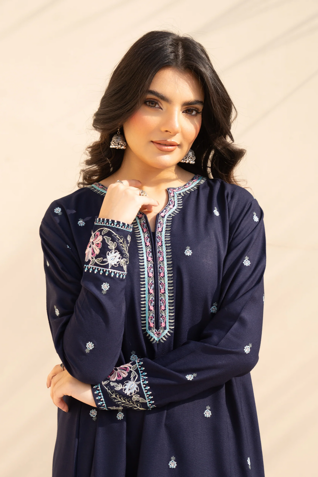 Honey 3PC - front view - Pakistani Women's Suit | Alif Clothings