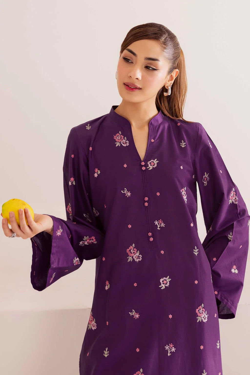 Sophia- 2PC - Embroidered Casual