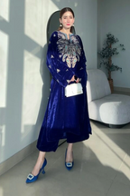 Royal Velvet 2PC - front view - Pakistani Women's Suit | Alif Clothings