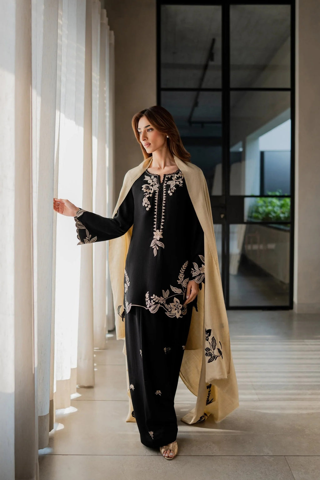 Nova 3PC - front view - Pakistani Women's Suit | Alif Clothings