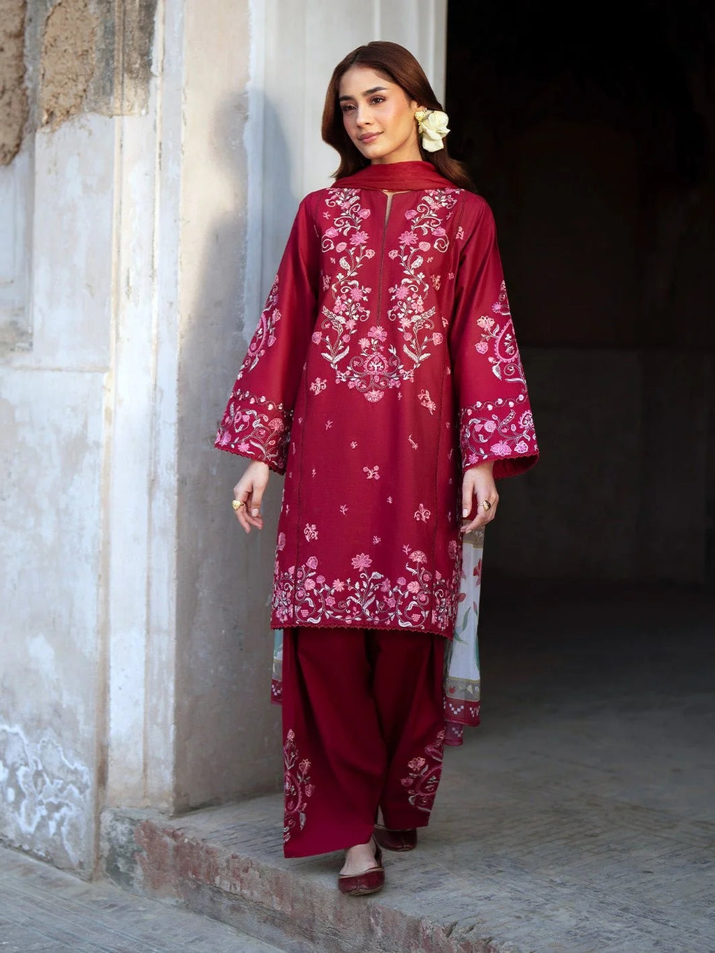 Amal 3PC - 3 Piece Suit - Pakistani Women's Suit | Alif Clothings