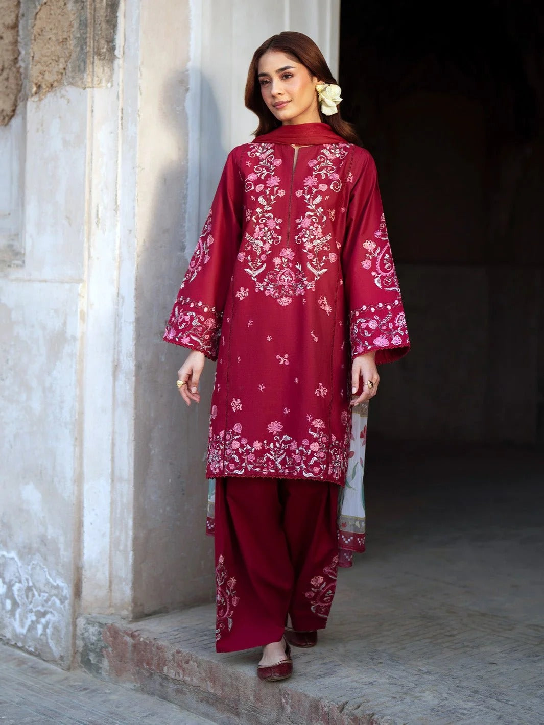 Amal 3PC - 3 Piece Suit - Pakistani Women's Suit | Alif Clothings