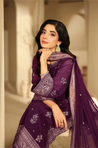 Pareshay 3PC - front view - Pakistani Women's Suit | Alif Clothings