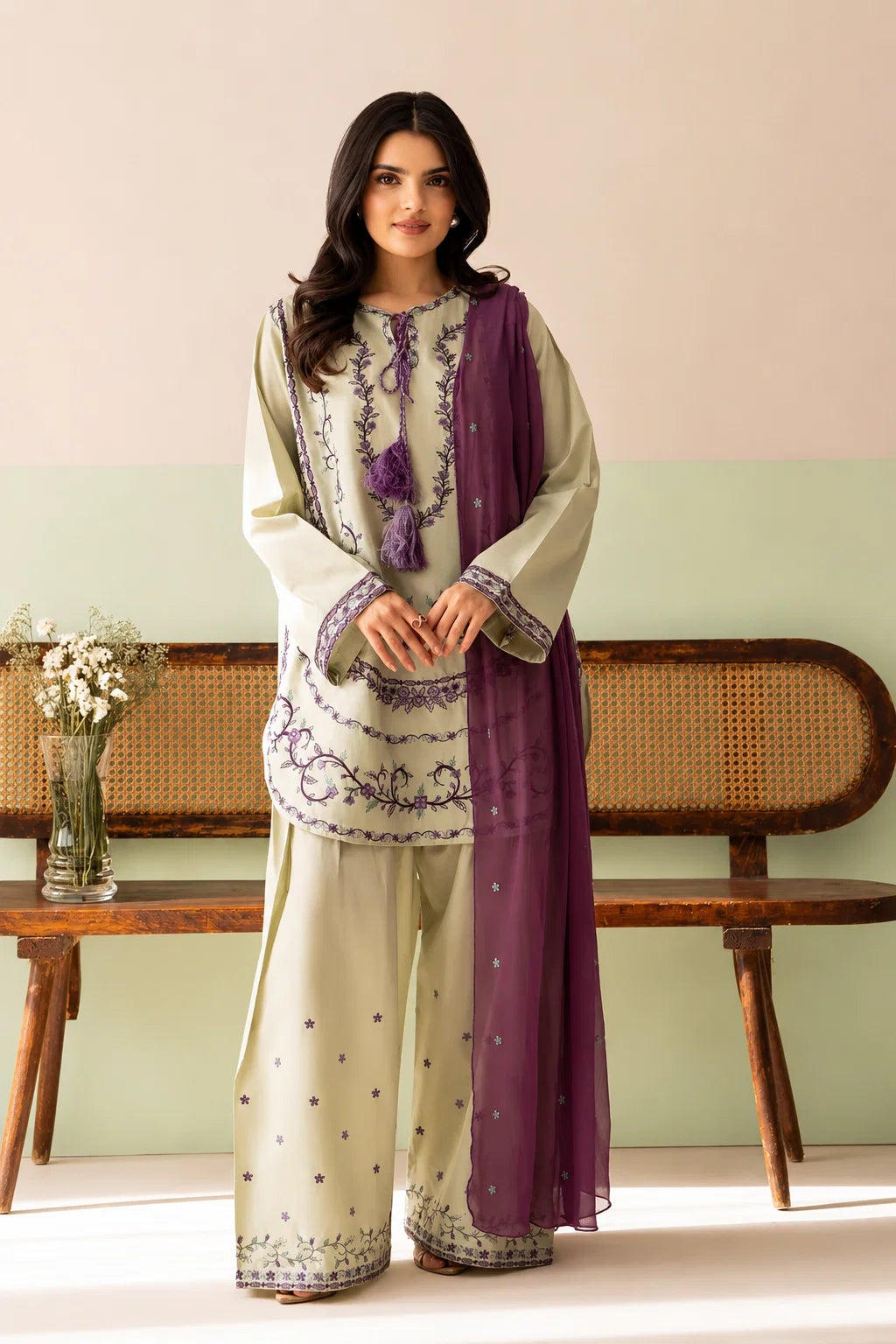 Pareshy 3PC - 3 Piece Suit - Pakistani Women's Suit | Alif Clothings
